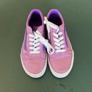 Vans sparkle US size 2, big kid shoes